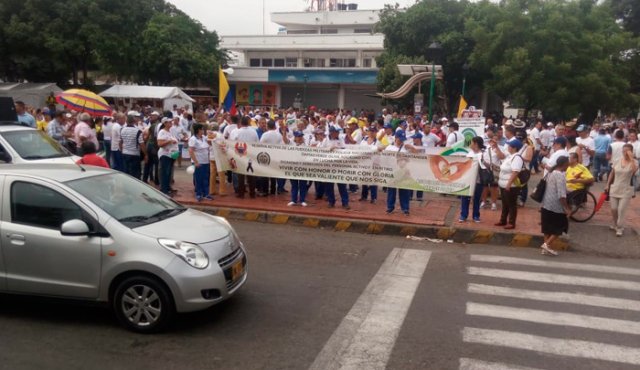 La convocatoria a la marcha pacífica también fue a nivel nacional. Cortesía