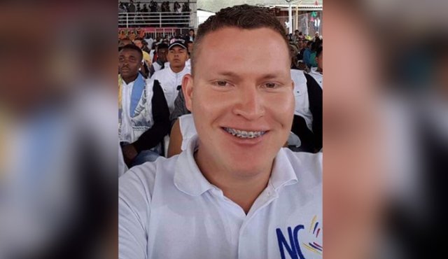 Anderson Pérez Osorio acompañaba desde Nueva Colombia (NC) Noticias, órgano vinculado al partido FARC, los procesos de reincorporación en el municipio Caloto. Tomada de Twitter