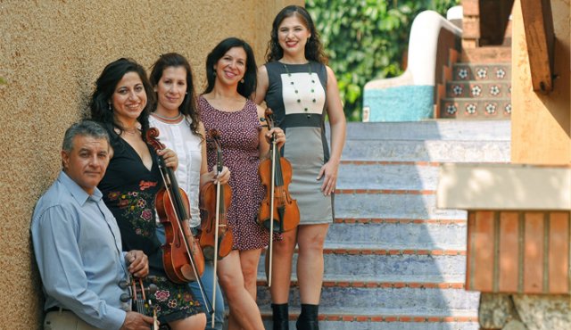 Benjamín Marchán, en el violonchelo; María Alejandra Guerrero, primer violín; Alleidy Rodríguez, segundo violín y María Fernanda Nava, en la viola. Cortesía