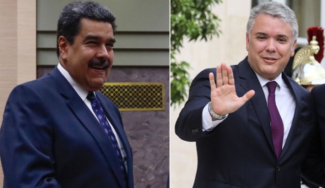 Nicolás Maduro e Iván Duque. Archivo