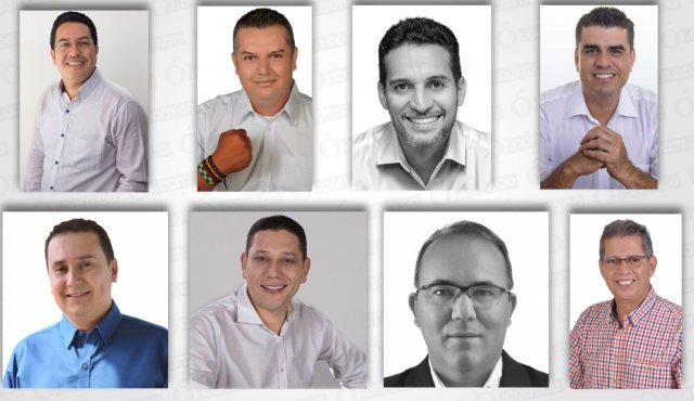 Francisco González Fortunato, Hernando de Jesús Sanguino, Miguel Uribe Centenaro, Samir Fernando Casadiego, Silvano Calvo, Wilmer Guerrero, Said Navarro Álvarez y Mario Alfonso Echávez Elam . Cortesía