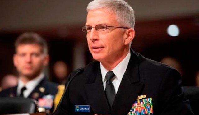 Almirante Craig Faller, jefe del Comando Sur de Estados Unidos.
Archivo