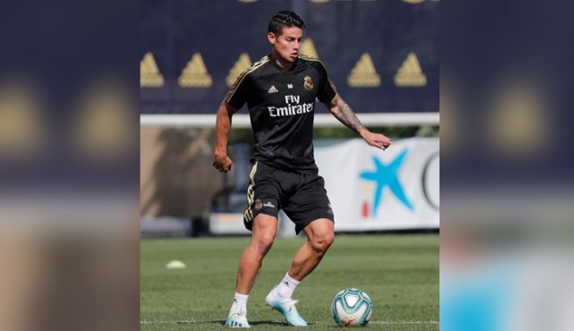 El cucuteño estuvo dos semanas de baja. Tomada de Twitter @jamesdrodriguez
