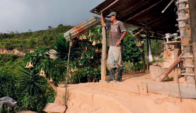 Cerca de 300 campesinos vivieron en el campamento de refugio humanitario, la mayoría fueron desplazados de sus tierras en 2009. Cortesía