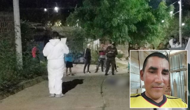 En la calle 18 con avenida 22, del barrio Simón Bolívar, fue asesinado la noche del 24 de agosto, Luis Antonio Vergel Bayona, de 49 años, quien trabajaba en la construcción de la doble calzada Pamplona-Cúcuta. Archivo y Cortesía