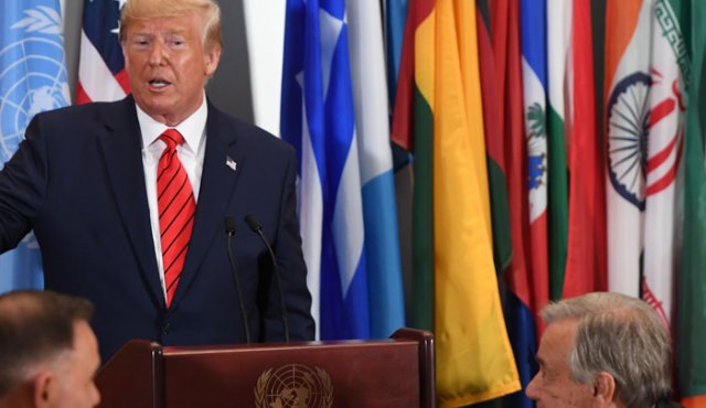 Trump hizo referencia a los más de 50 países que junto a Estados Unidos reconocen al líder opositor venezolano Juan Guaidó como mandatario interino. AFP