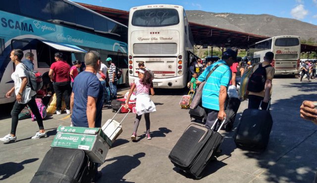 El transporte entre rutas nacionales de larga distancia es una de las ramas que han tenido mayor crecimiento en la frontera, junto a la hotelería y los restaurantes. Eilyn Cardozo