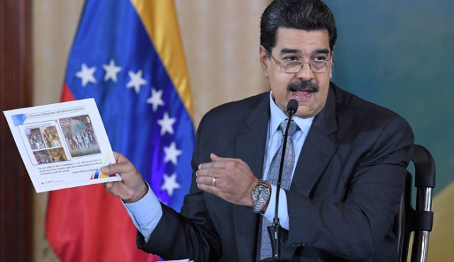 El presidente maduro rechazó ayer las acusaciones del gobierno de Colombia en el sentido de que da refugio a guerrilleros del Eln. AFP