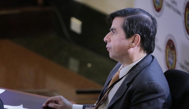 En el Palacio de Justicia se lleva acabo la audiencia Pública de vigencia de Ley de Víctimas en la Corte Constitucional. En la foto: Juan Fernando Cristo, demandante. Colprensa