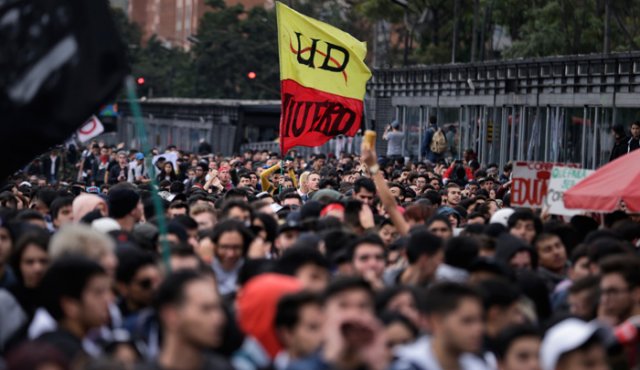 Universidades públicas y privadas de toda Colombia marcharán contra la corrupción y la falta de garantías en el derecho a la protesta social. Colprensa