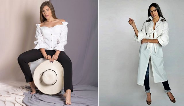 La blusa blanca puede usarse en cualquier ocasión. Cortesía