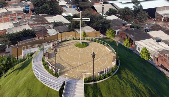 El Cerro de la Cruz es un sitio emblemático para los patienses. Estos son los diseños de la nueva obra. Cortesía