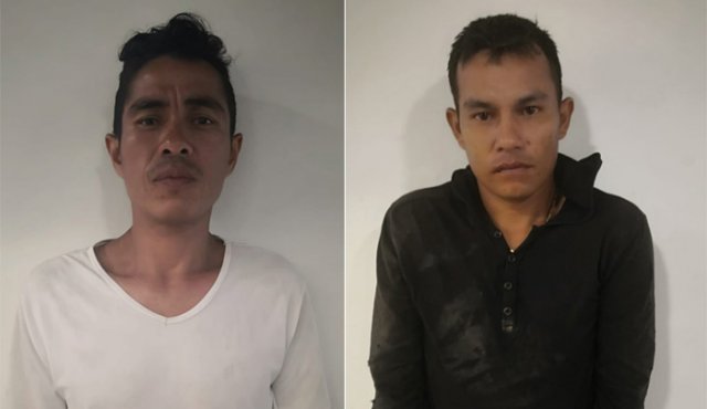 A Luis Fernando Ortega y a Jhon Fredy Acosta les fue dictada medida de aseguramiento intramural luego de ser escuchados en audiencia pública. Policía Nacional