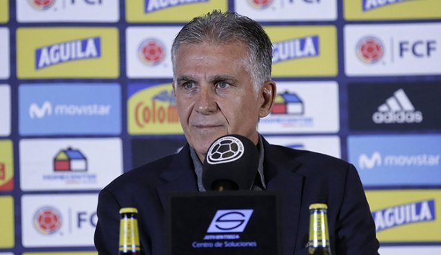 El director técnico de la selección Colombia , Carlos Queiroz. Colprensa