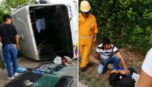 El hecho se presentó en la mañana de este sábado. captura de video