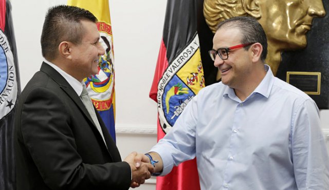 El gobernador electo, Silvano Serrano ya tuvo los primeros encuentros con el gobernador (e) Anelfi Balaguera para adelantar el empalme. Cortesía