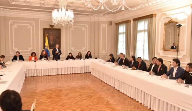 Comenzó la reunión de Duque con alcaldes electos del país, en el marco de la 'Gran Conversación Nacional', en la Casa de Nariño, Tomada de Twitter @IvanDuque