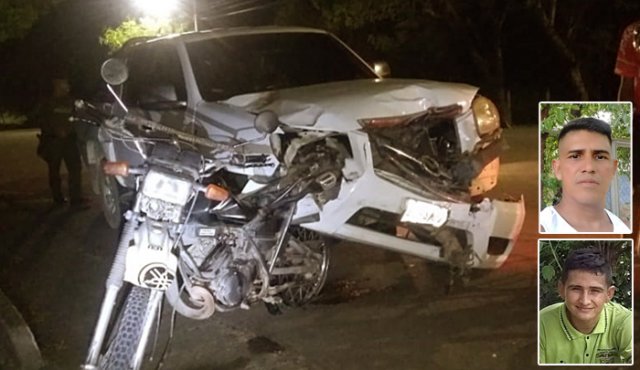 El papá de Carlos Andrés (izquierda) aseguró que uno de sus hermanos le acababa de regalar una motocicleta a su hijo, como recompensa por haber aprobado el año escolar. Por ello, él estaba feliz. Cortesía
