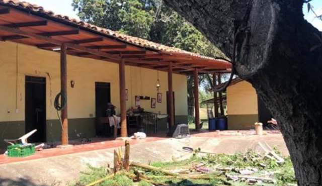 Esta fue la finca donde el ocurrió el hecho. Colprensa