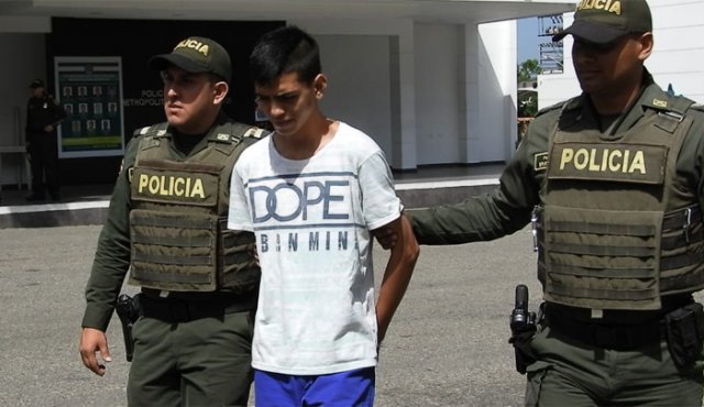 Jhonatan Alexander García fue cobijado con medida de aseguramiento con detención domiciliaria. Policía Nacional