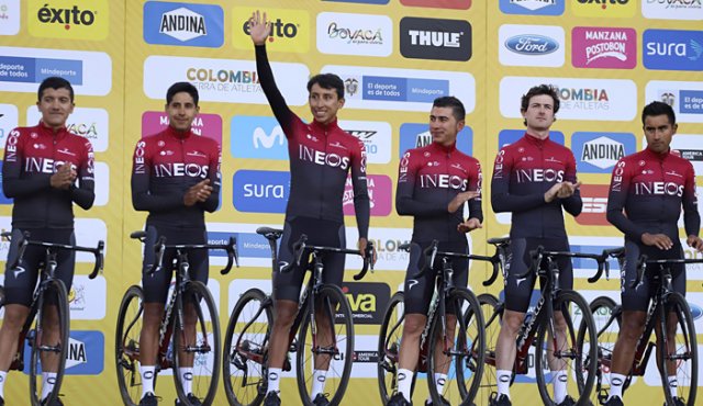 El INEOS Team,, liderado por Egan Bernal quiere conquistar esta edición del Tour Colombia. La carrera comienza con una contrarreloj por equipos en un circuito de 16,7 kilómetros.
AFP