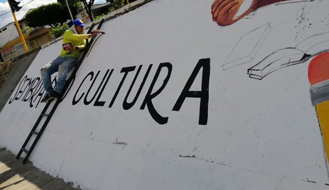 Ronadl Martínez como nuevo director de Acción Poética espera duplicar la cifra de murales pintados el año pasado, Cortesía