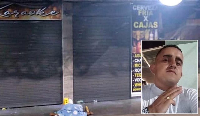 En el andén del bar quedó el cuerpo sin vida de Nelson José.
Cortesía