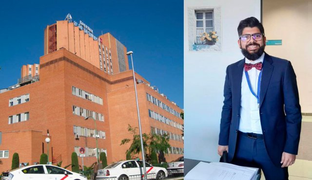 Julián Palomino Doza tuvo que despojarse hasta de su barba por ser un factor de riesgo, en caso de que se genere contacto con alguien infectado. Cortesía para La Opinión