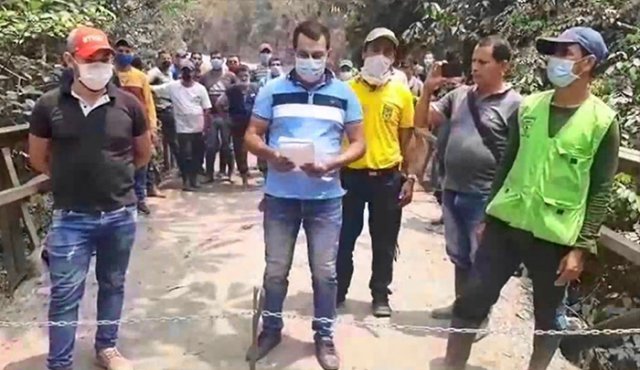Los comunales aseguraron que solo se permitirá el paso de las misiones médicas que cumplan con las medidas sanitarias. Cortesía