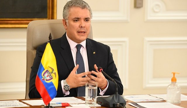 El presidente Iván Duque hace anuncios sobre las medidas para contener el COVID-19. Colprensa
