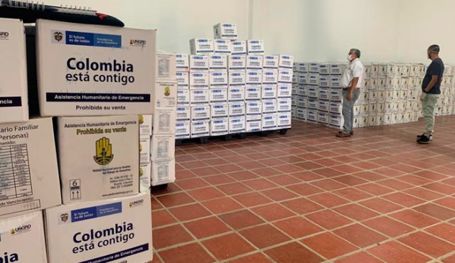 Los mercados para los migrantes en condición de vulnerabillidad comienzan a llegar a partir de hoy a Norte de Santander para comenzar su proceso de distribución. Cortesía