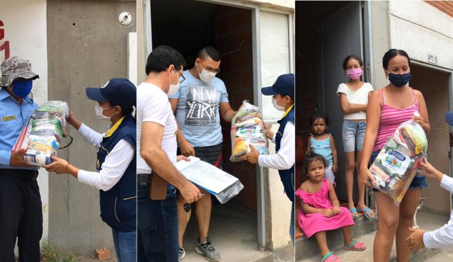 El alcalde destacó que la meta es poder completar las 12 mil ayudas en Los Patios. Cortesía