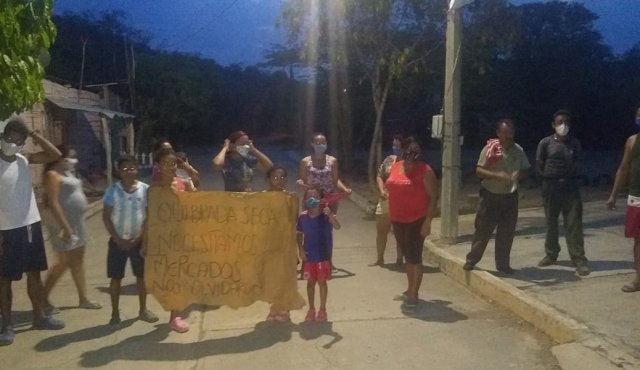 Habitantes de esta vereda de la zona rural de Cúcuta se encuentran desesperados por la falta de alimentos. Cortesía