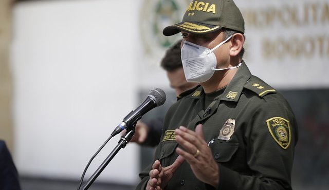 General Óscar Antonio Gómez, comandante de la Policía Metropolitana de Bogotá. Colprensa