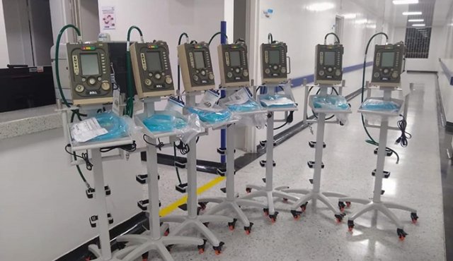 Ventiladores para la Unidad de Cuidados Intensivos. Colprensa