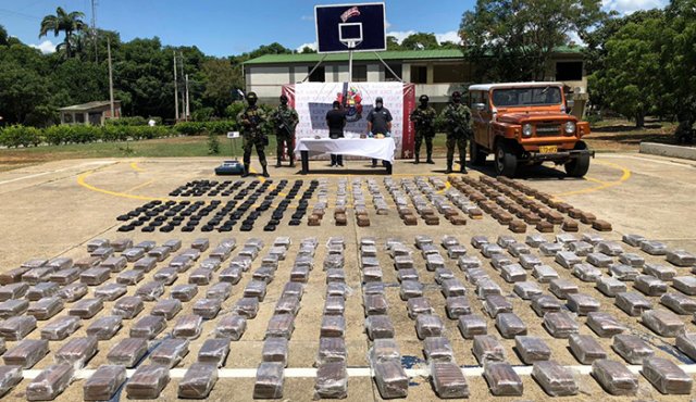 En el operativo se logró la captura de una persona. Cortesía