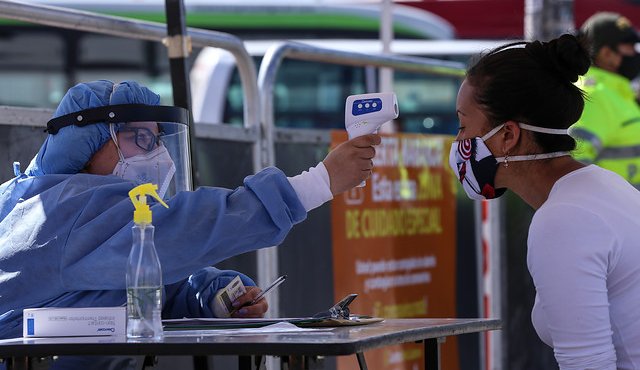 Medición de temperatura. Colprensa