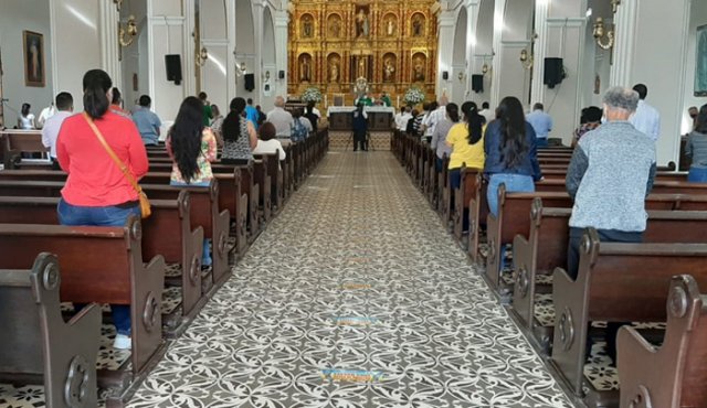 En la catedral de Santa Ana comienzan las celebraciones religiosas luego de cinco meses. Cortesía