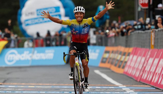 Jonathan Caicedo fue campeón de la Vuelta a Colombia en el 2018. AFP