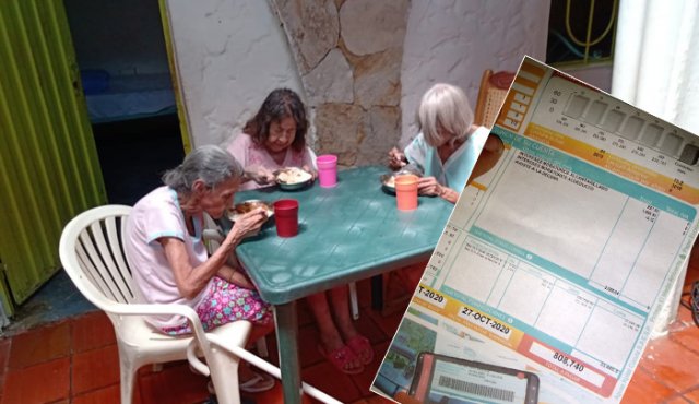 La fundación no solo le proporciona alimentación y techo a los 30 abuelos que cuidan, también les brinda asistencia médica. Cortesía
