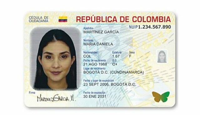 Cédula digital. Colprensa