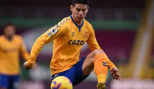 James Rodríguez fue titular en el partido. AFP
