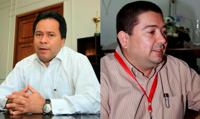 William Villamizar Laguado, exgobernador de Norte de Santander, y Sigward Abimelech Peñaloza Echavez, exdirector de Indenorte. (Foto archivo/ La Opinión)