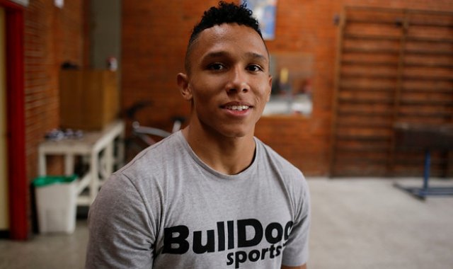 Luis Javier Mosquera, pesista colombiano. Colprensa