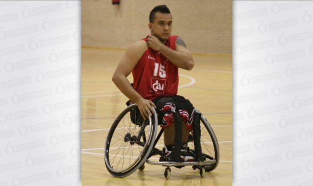 Jhoan Vargas pertenece a la selección Colombia de baloncesto en silla de ruedas desde el 2010. Cortesía