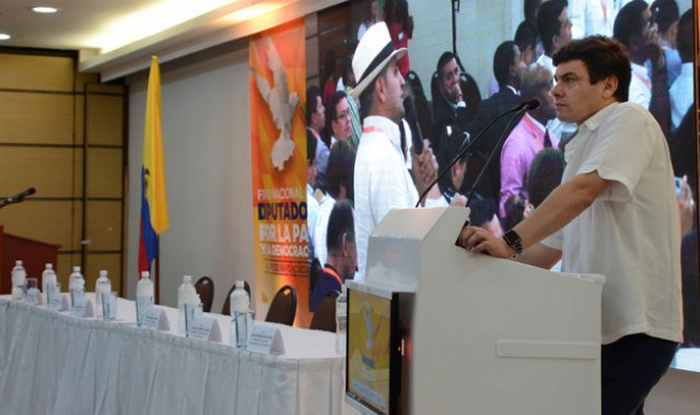 El director de la Unidad Nacional de Protección, Diego Mora, participó esta semana del Foro Nacional de Diputados por la Paz y la Democracia, en Cúcuta. Rodrigo Sandoval