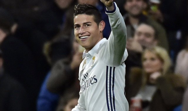 James Rodríguez, volante del Real Madrid. AFP