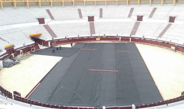 Así avanza la plaza de toros La Santamaría, allí se disputará la Copa Davis de tenis.
Colprensa