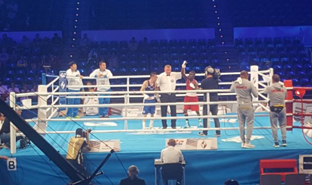 El Mundial de Boxeo se lleva a cabo en Hamburgo, Alemania. Tomada de Twitter