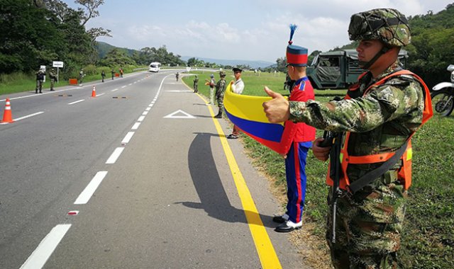 Con 35 puntos de control y 3500 hombres disponibles a lo largo y ancho de las vías del departamento, Cortesía